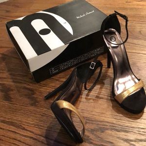 Michael Antonio - black and gold heels